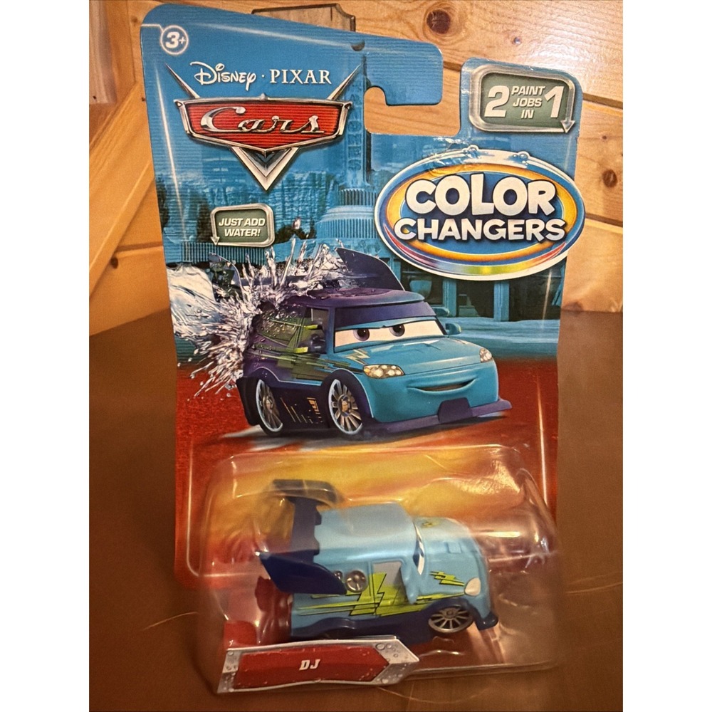 Disney Pixar Cars (Color Changers, 2009) DJ - 2 Paint Jobs In 1